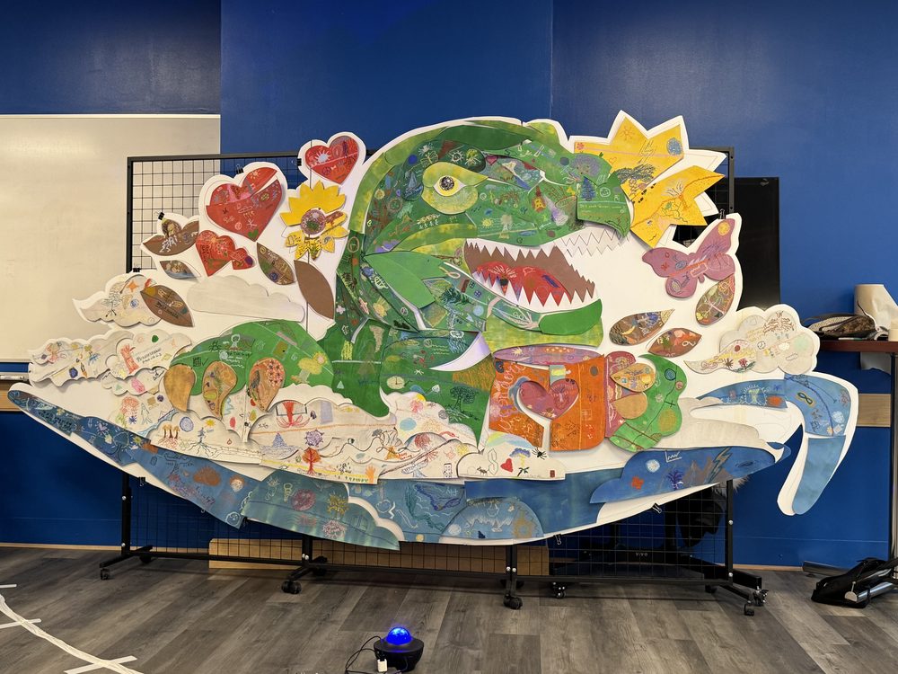 The assembled mascot artwork
