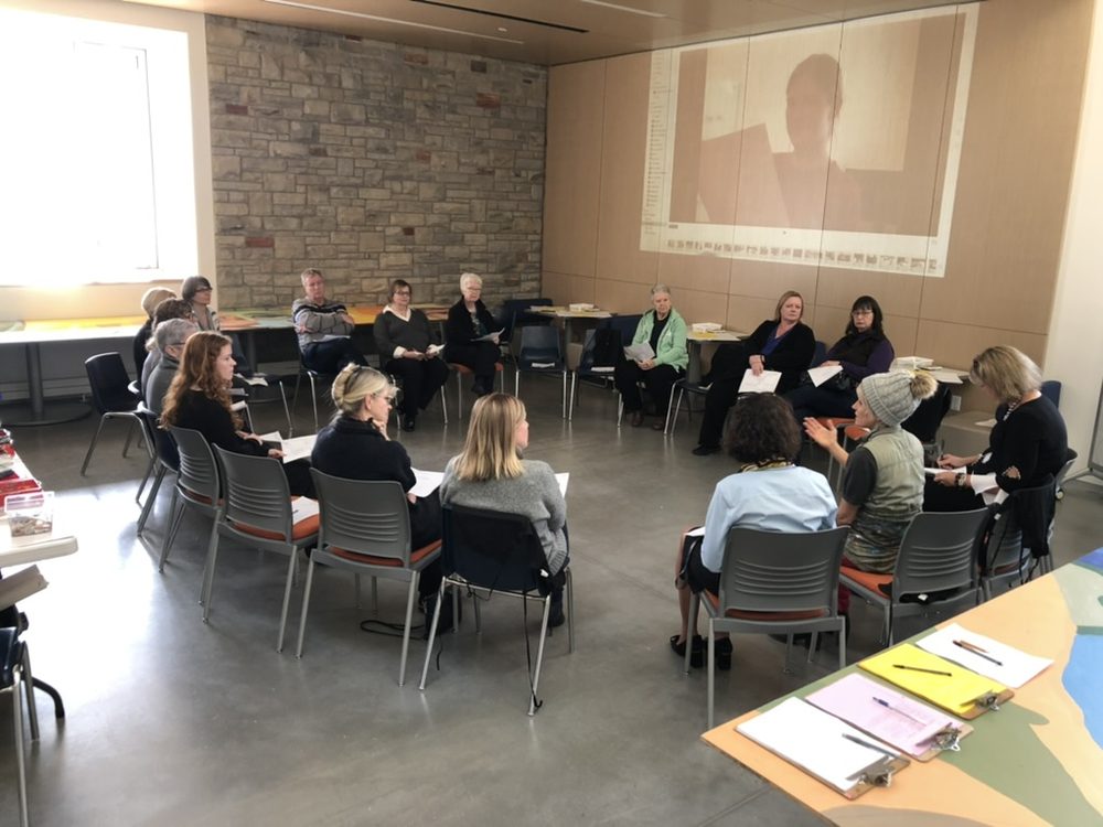 Board members seated in a circle